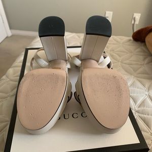 Gucci platform sandals with Double G